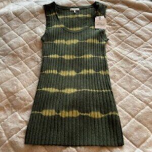 NWT Sandro Paris Tie Dye Stripe Tank Top - Size 3 (US Large)